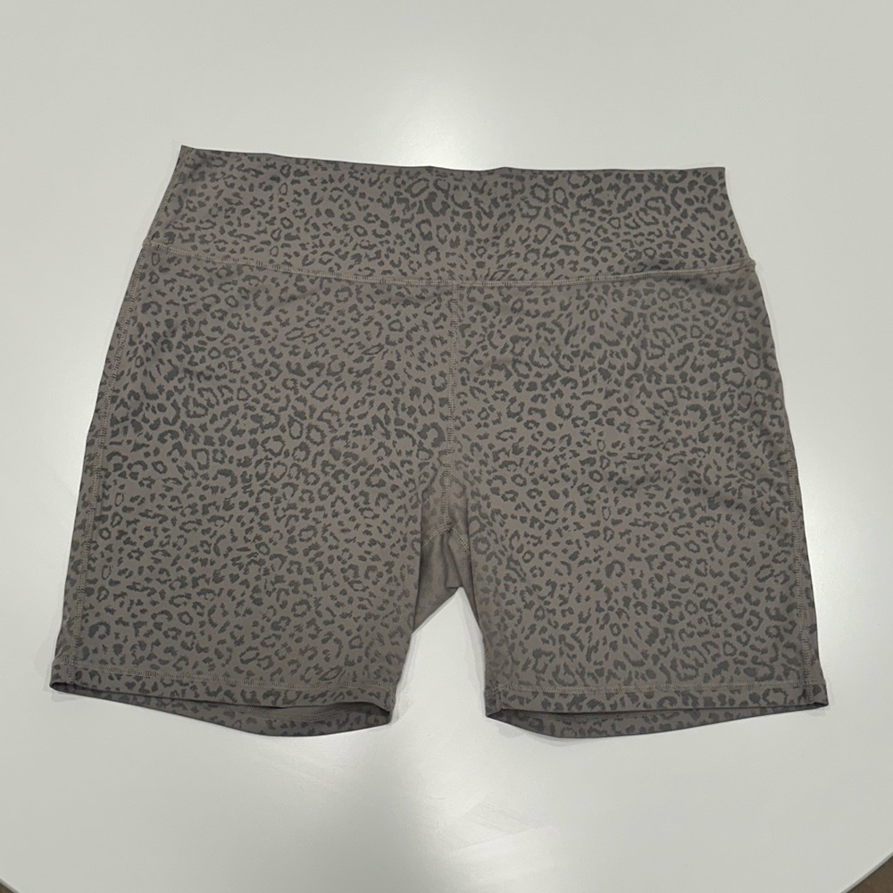 Pink Lily Animal Print Biker Shorts